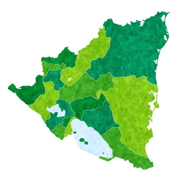 Nicaragua　map　country — Wektor stockowy